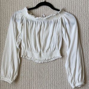 Off the shoulder crop top